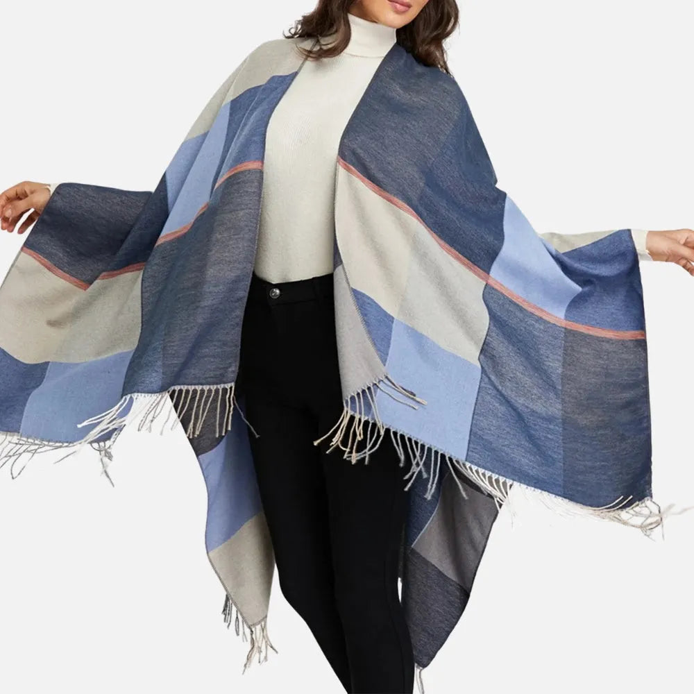 Cape élégante pour femme automne-hiver chic et tendance-Poncho Passion