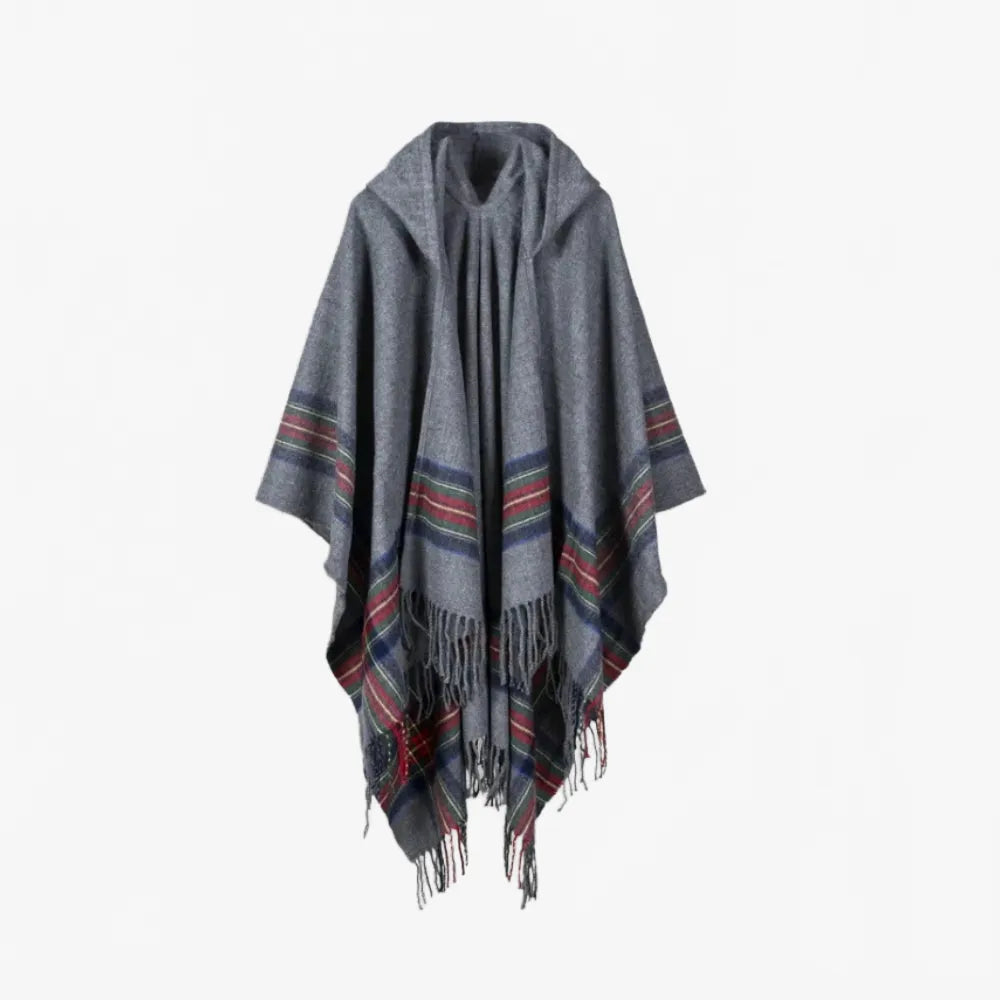Poncho à capuche élégant pour toutes saisons-Poncho Passion