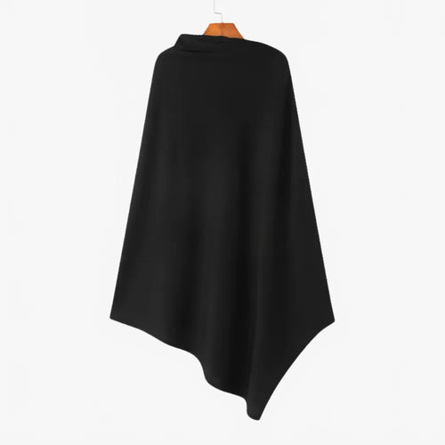 Poncho à capuche zippé élégant pour homme-Poncho Passion