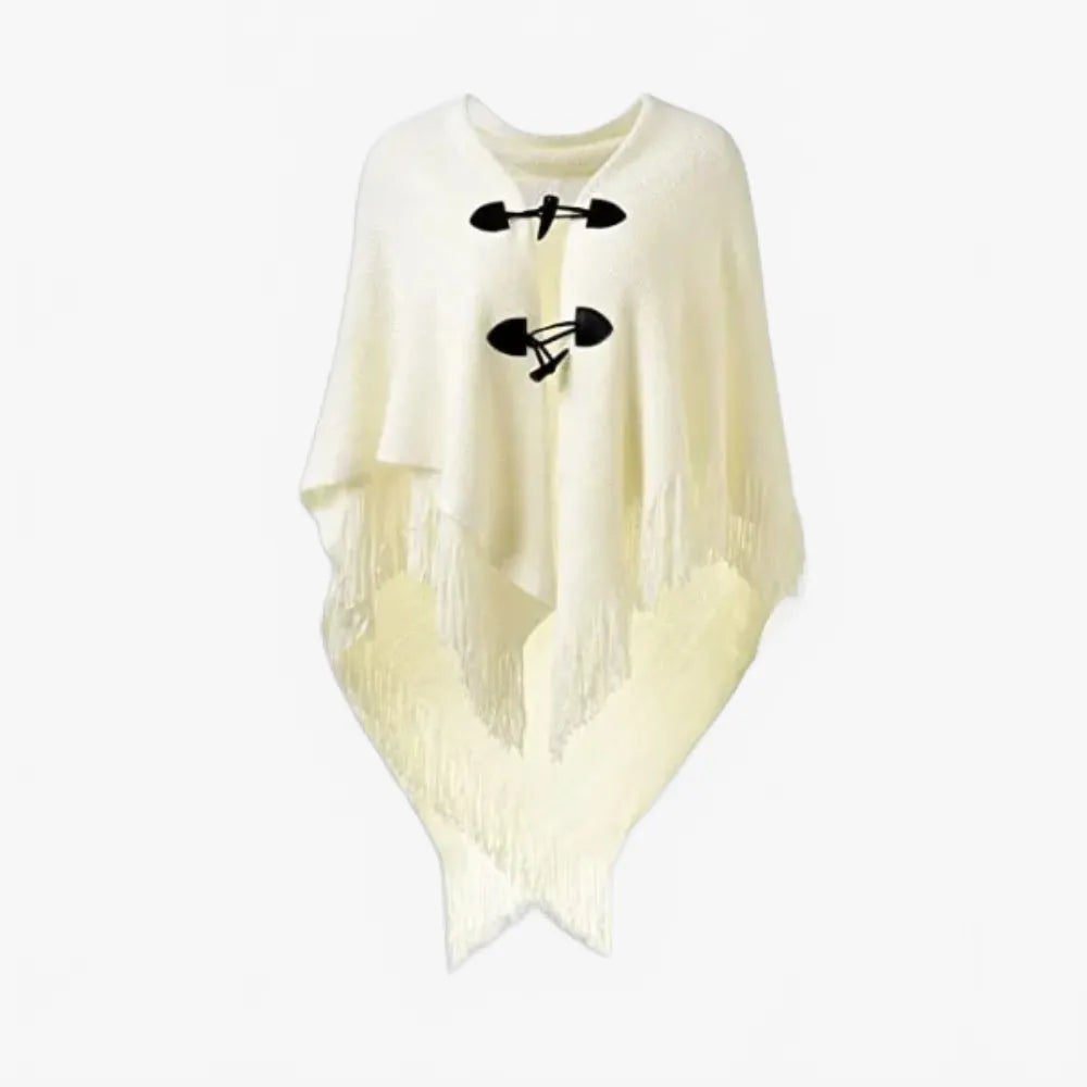 Poncho à franges élégant pour soirée festive-Poncho Passion