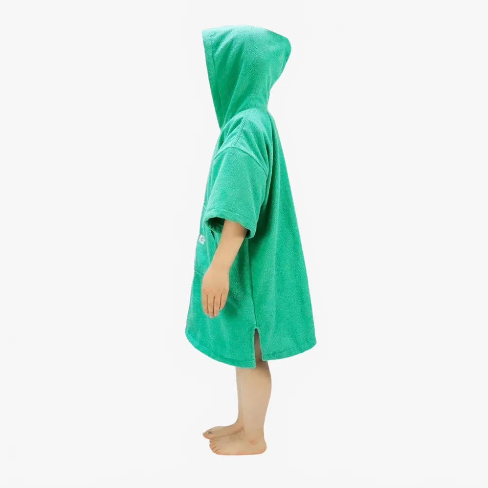 Poncho bain enfant vert plage piscine amusant et coloré-Poncho Passion
