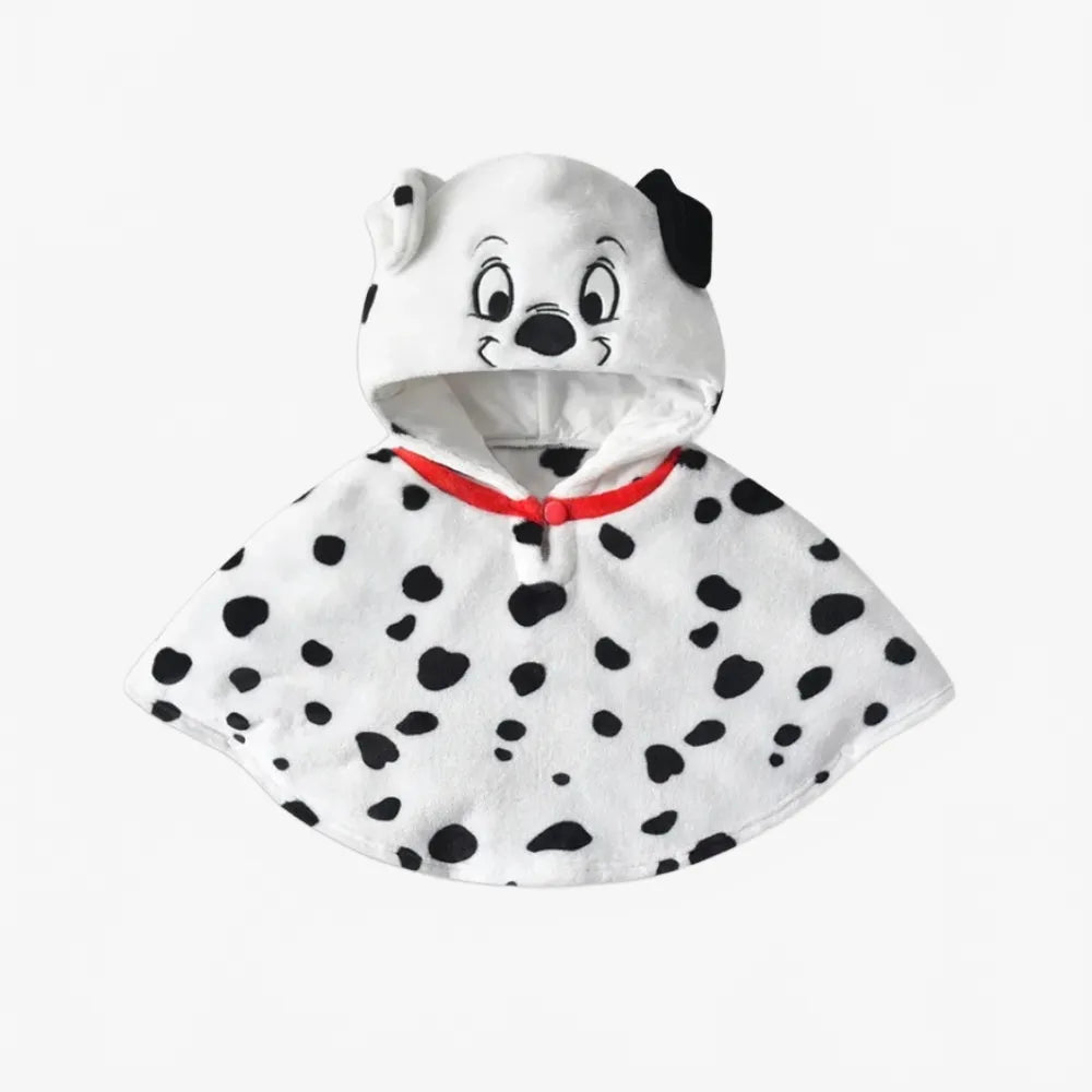 Poncho bébé motif dalmatien doux et confortable-Poncho Passion