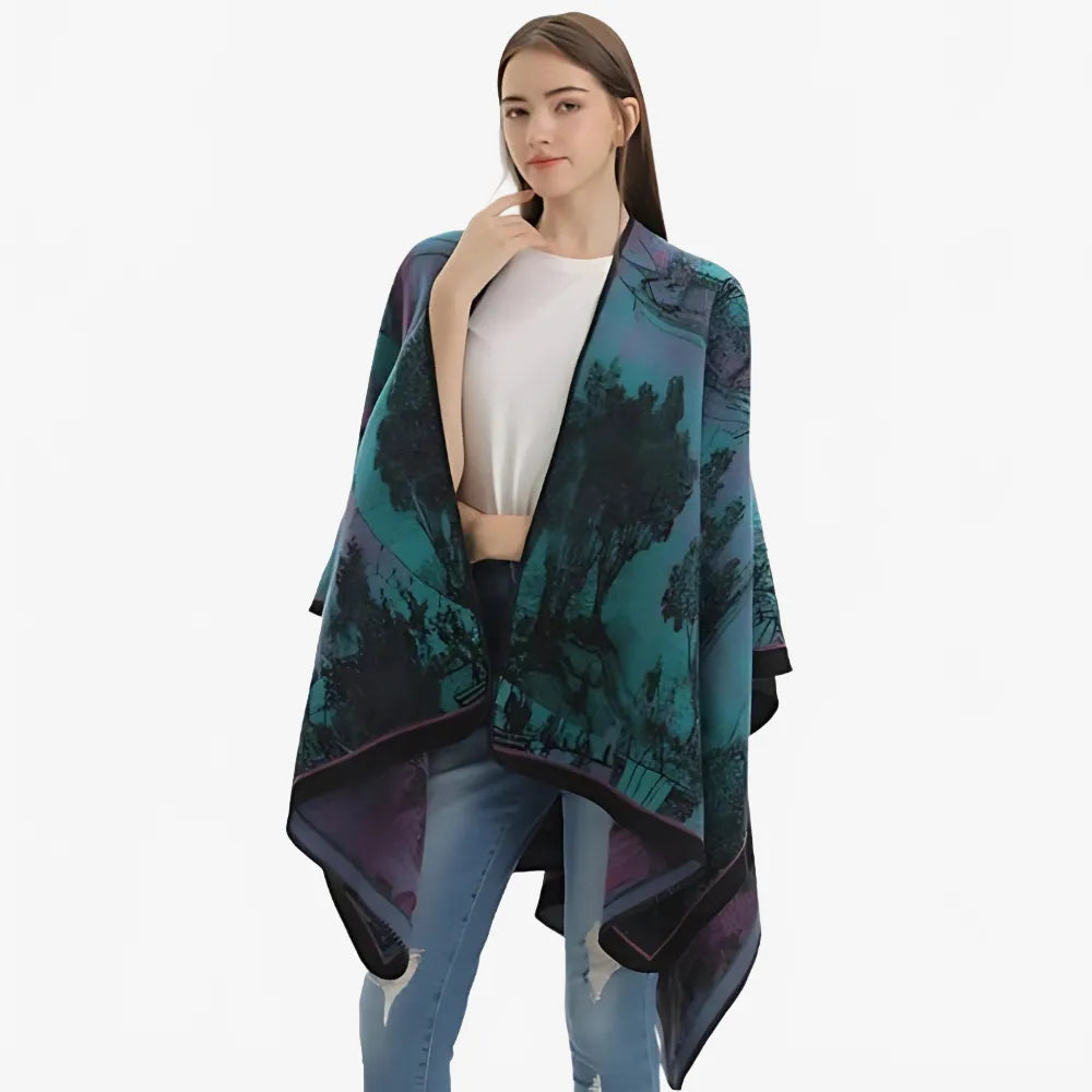 Poncho bohème vintage style rétro coloré-Poncho Passion