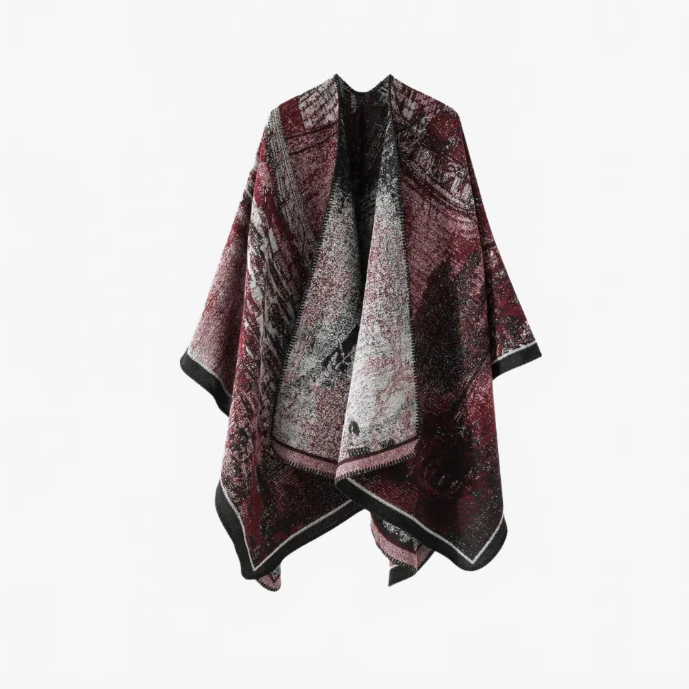 Poncho bohème vintage style rétro coloré-Poncho Passion