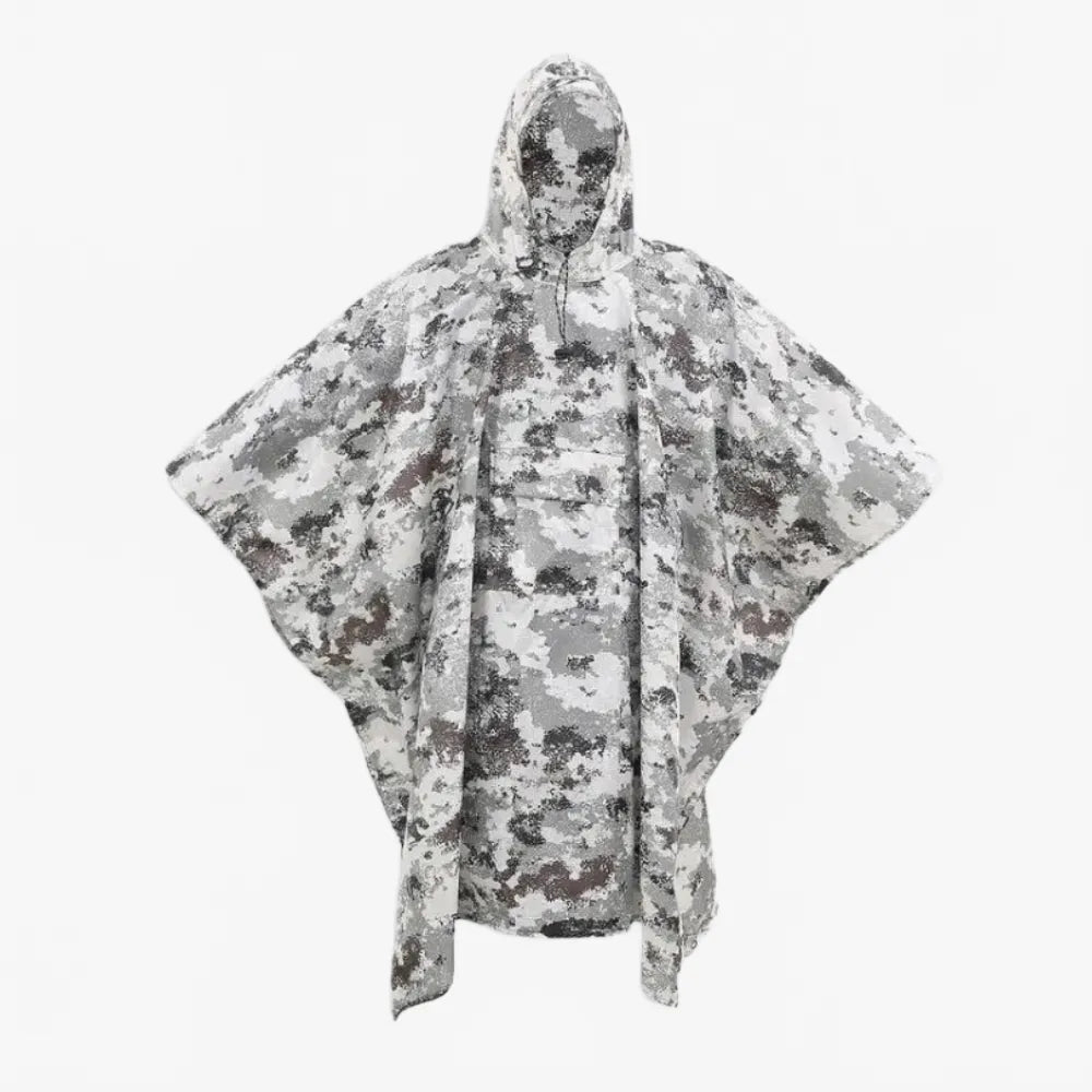 Poncho camo urbain militaire pour aventure outdoor-Poncho Passion