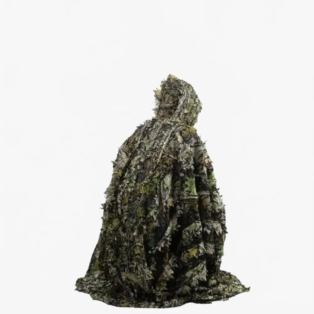 Poncho camouflage feuillu pour chasseur en plein air-Poncho Passion