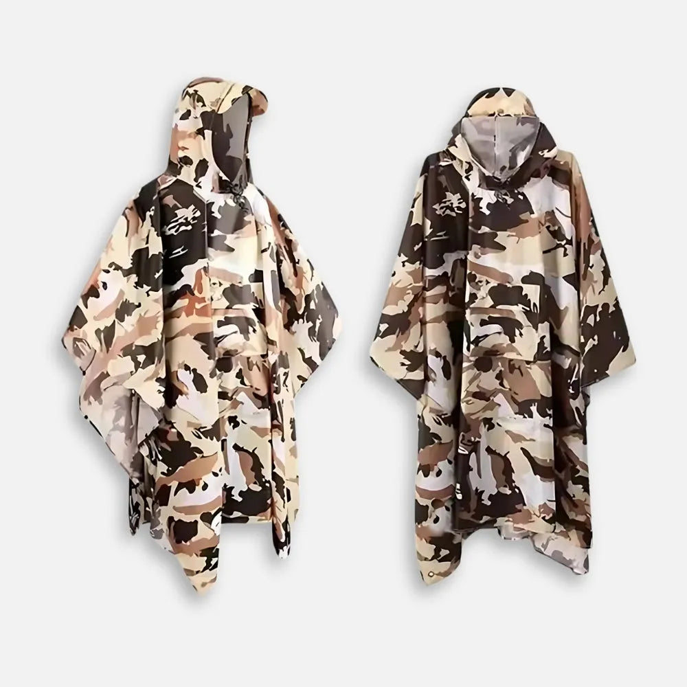 Poncho camouflage polyvalent pour aventure en plein air-Poncho Passion
