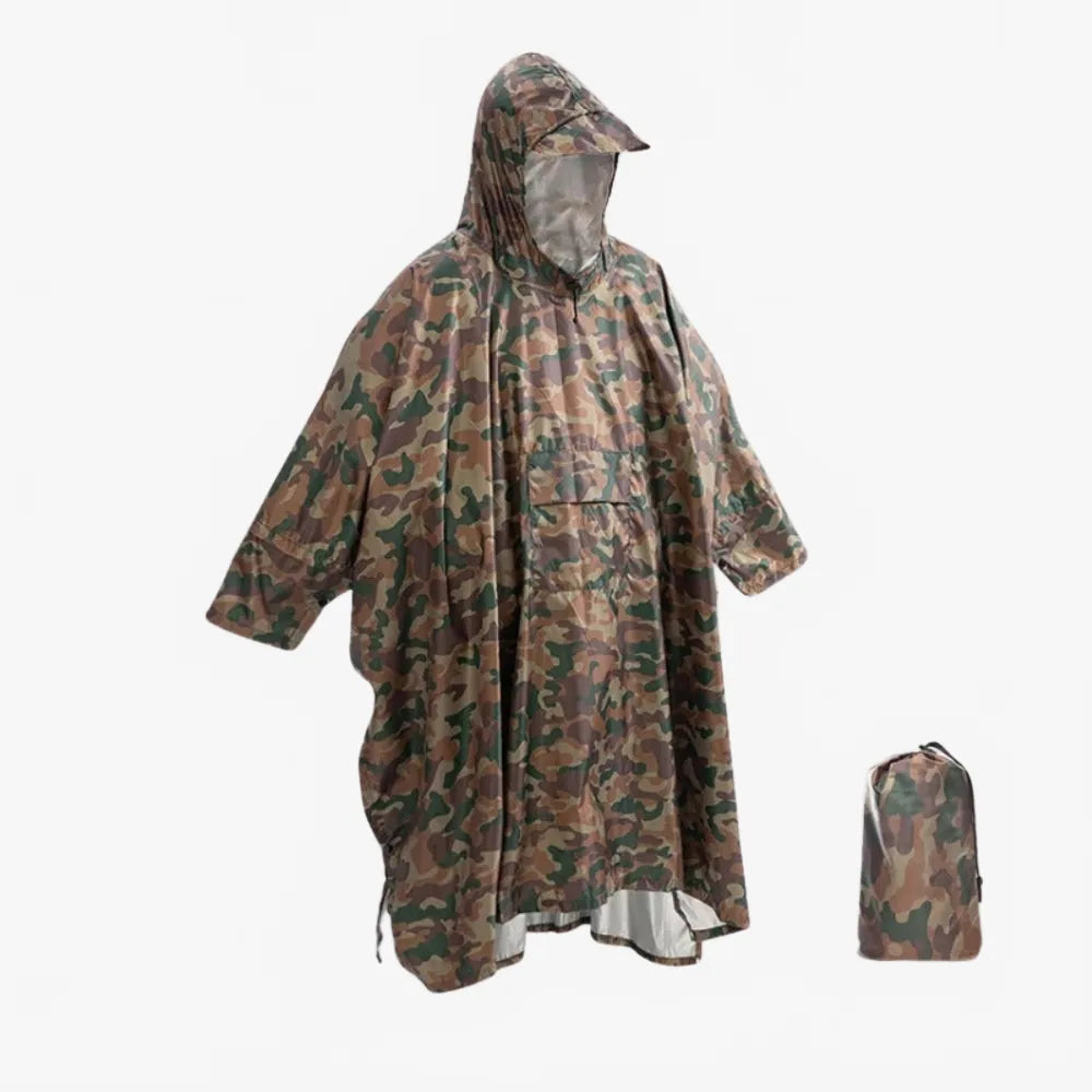 Poncho camouflage polyvalent pour aventure en plein air-Poncho Passion