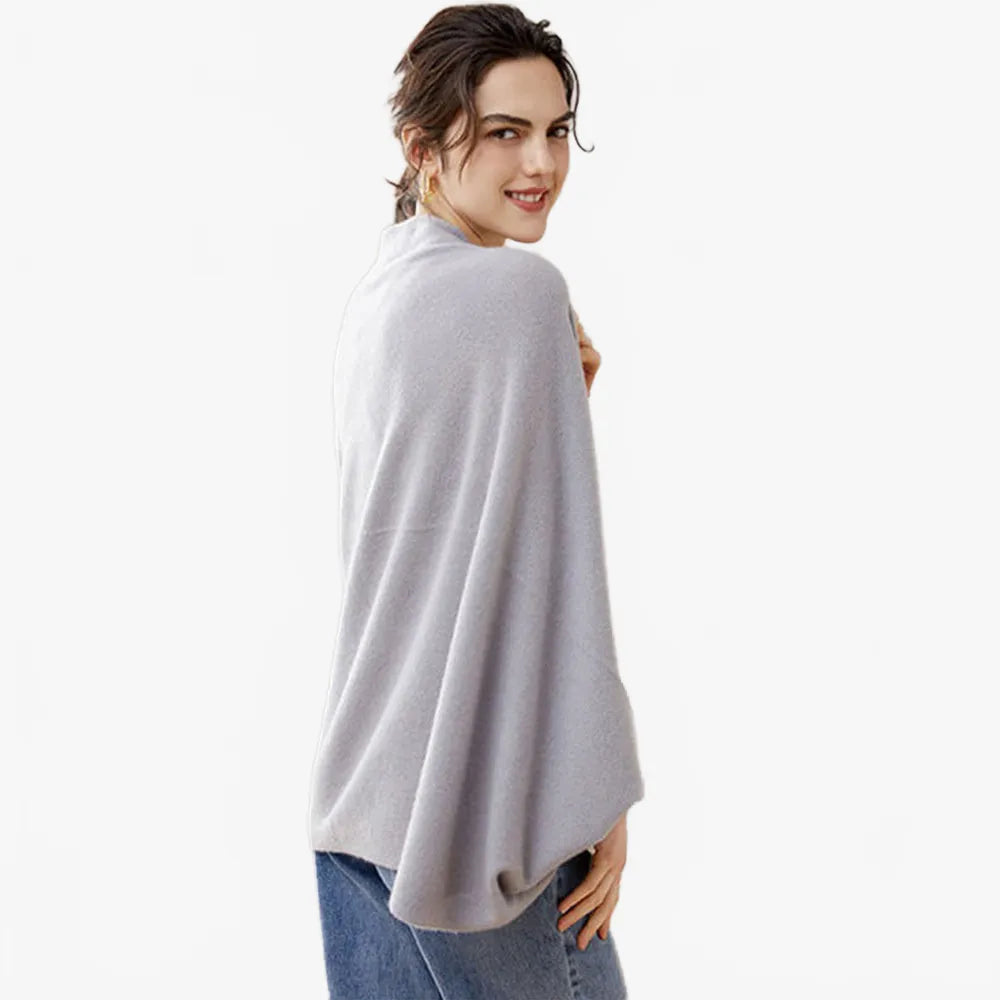 Poncho cardigan élégant et confortable pour toutes saisons-Poncho Passion