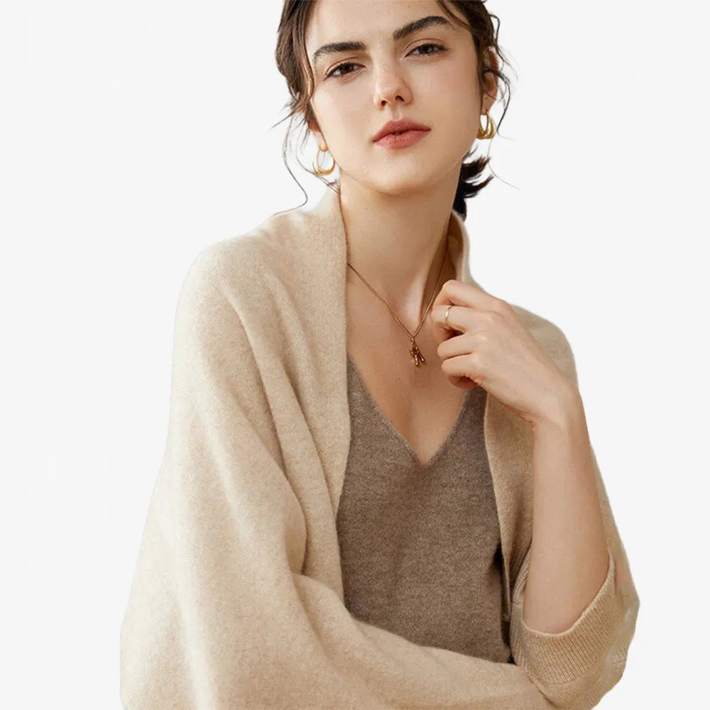 Poncho cardigan élégant et confortable pour toutes saisons-Poncho Passion