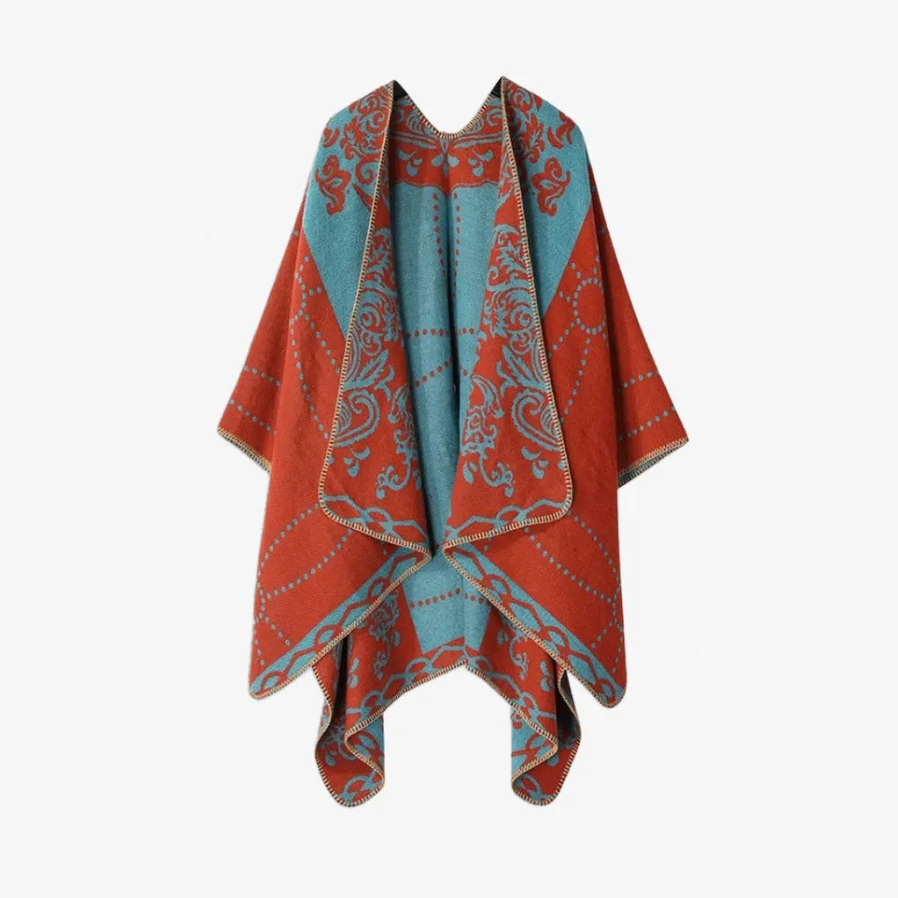 Poncho chaud femme avec capuche pour l'hiver-Poncho Passion