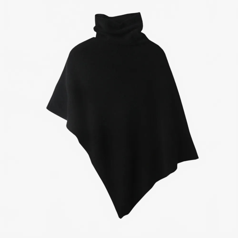 Poncho col roulé élégant pour femme-Poncho Passion