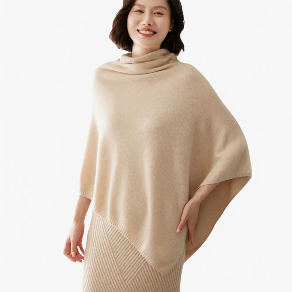 Poncho col roulé élégant pour femme-Poncho Passion
