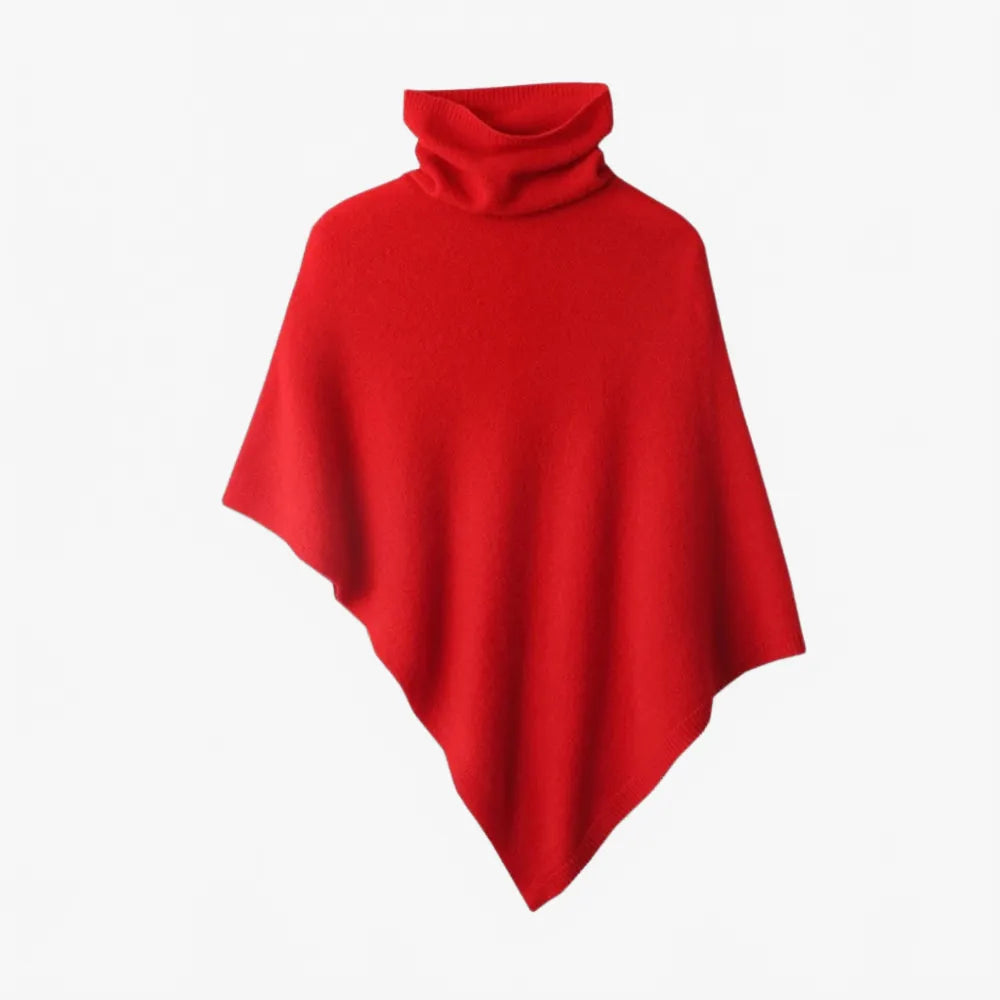 Poncho col roulé élégant pour femme-Poncho Passion