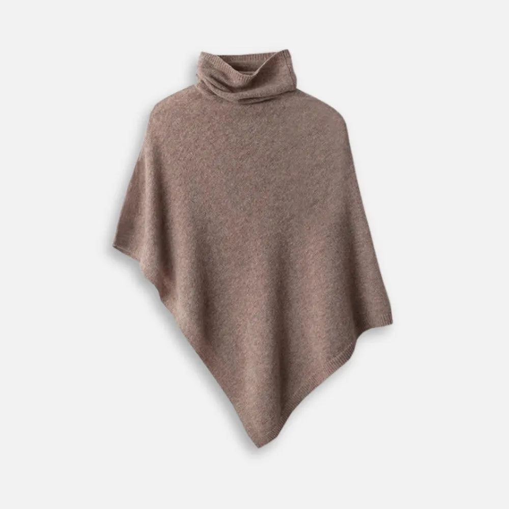 Poncho col roulé élégant pour femme-Poncho Passion