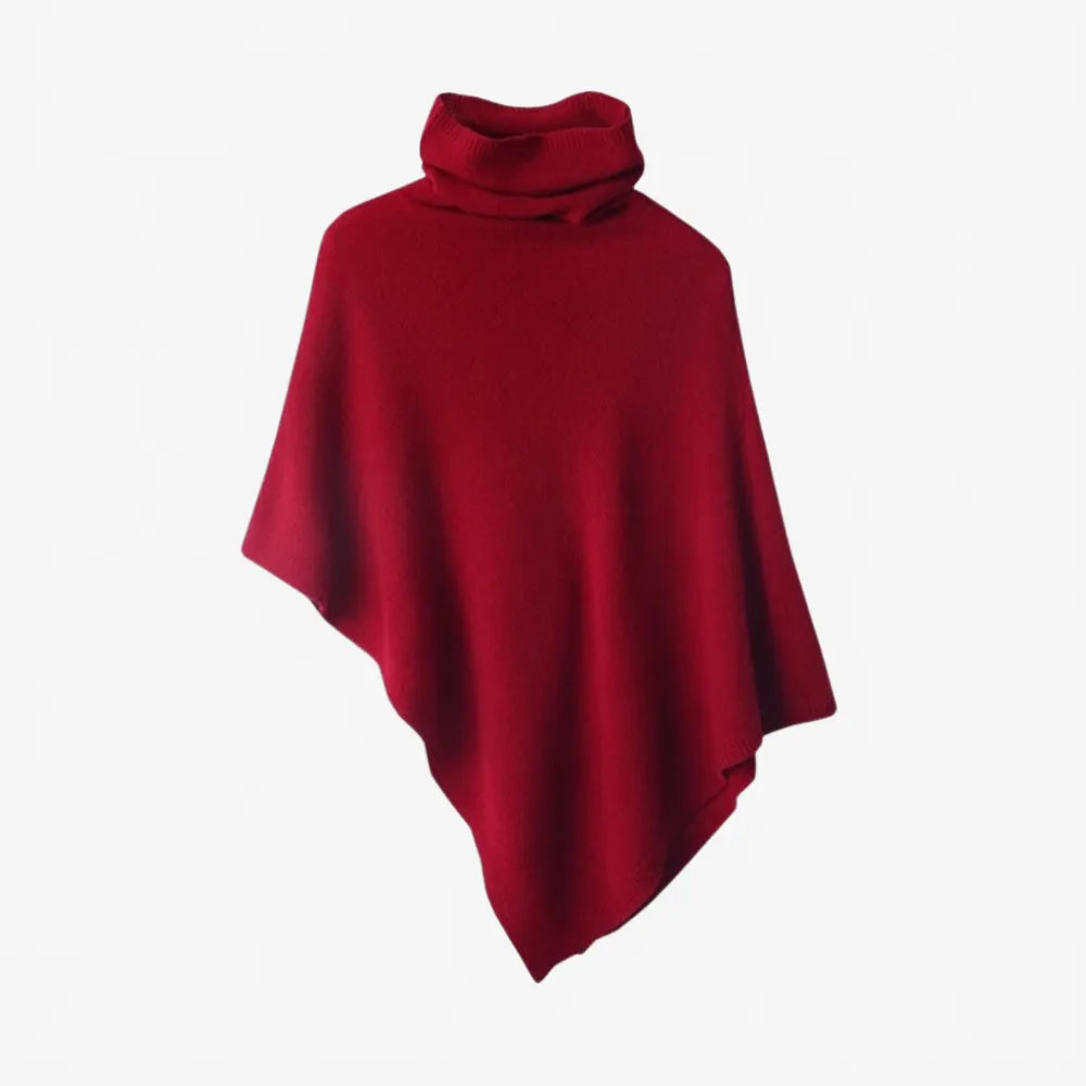 Poncho col roulé élégant pour femme-Poncho Passion