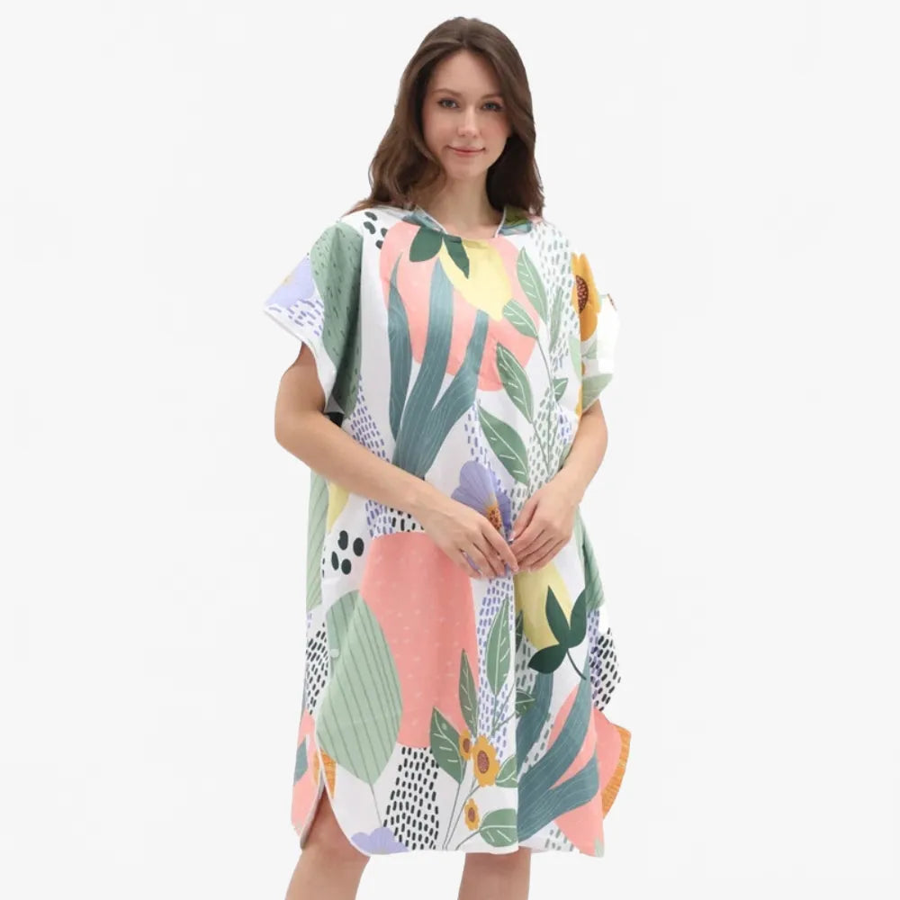 Poncho de Bain Feuillu Unisexe pour Plage et Piscine-Poncho Passion