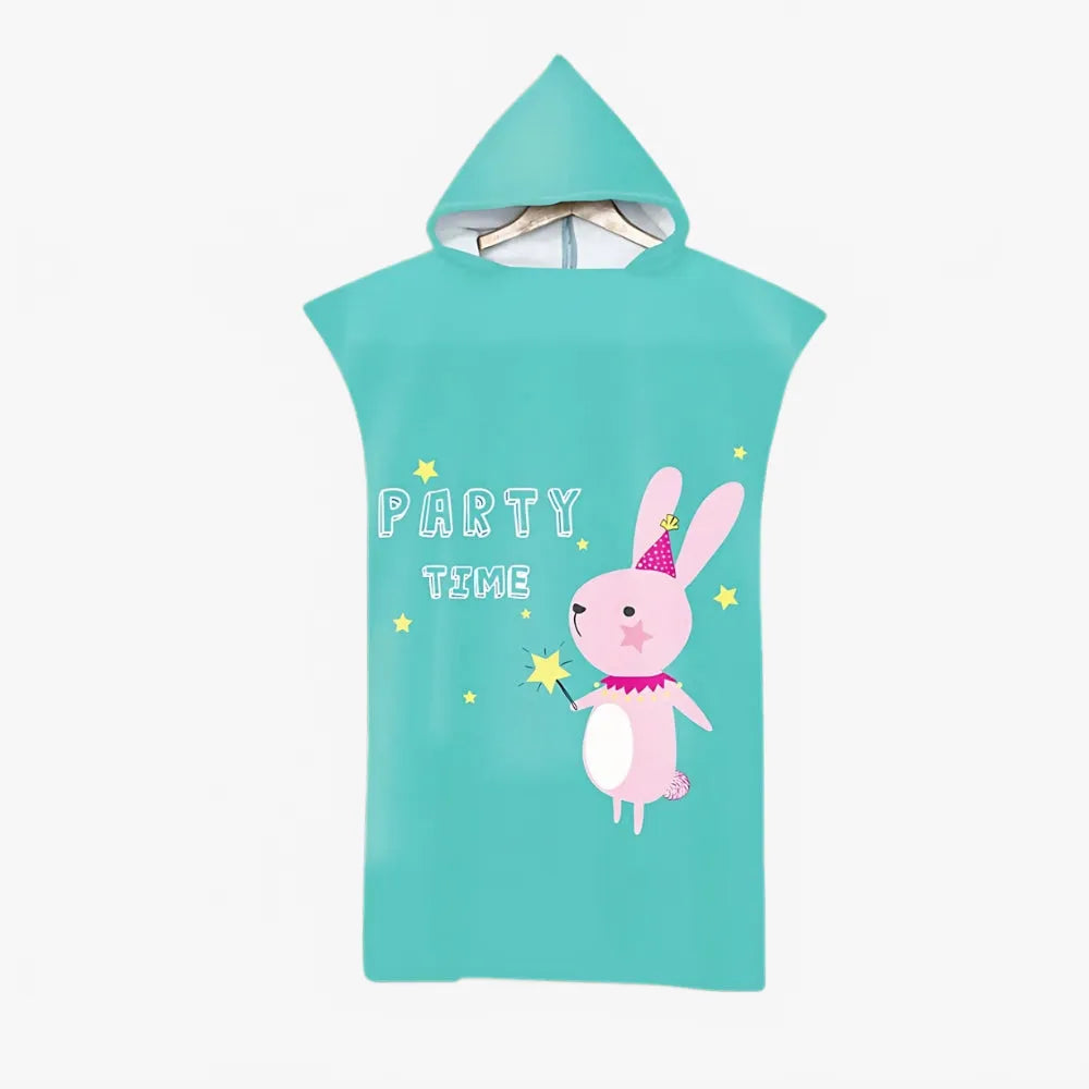 Poncho de bain pour enfant ambiance festive-Poncho Passion