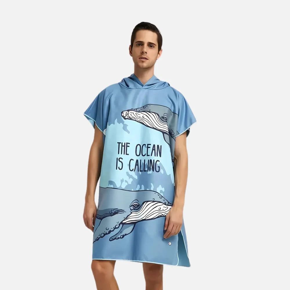 Poncho De Plage Baleine à Bosse-Poncho Passion