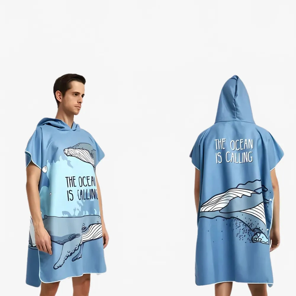 Poncho De Plage Baleine à Bosse-Poncho Passion