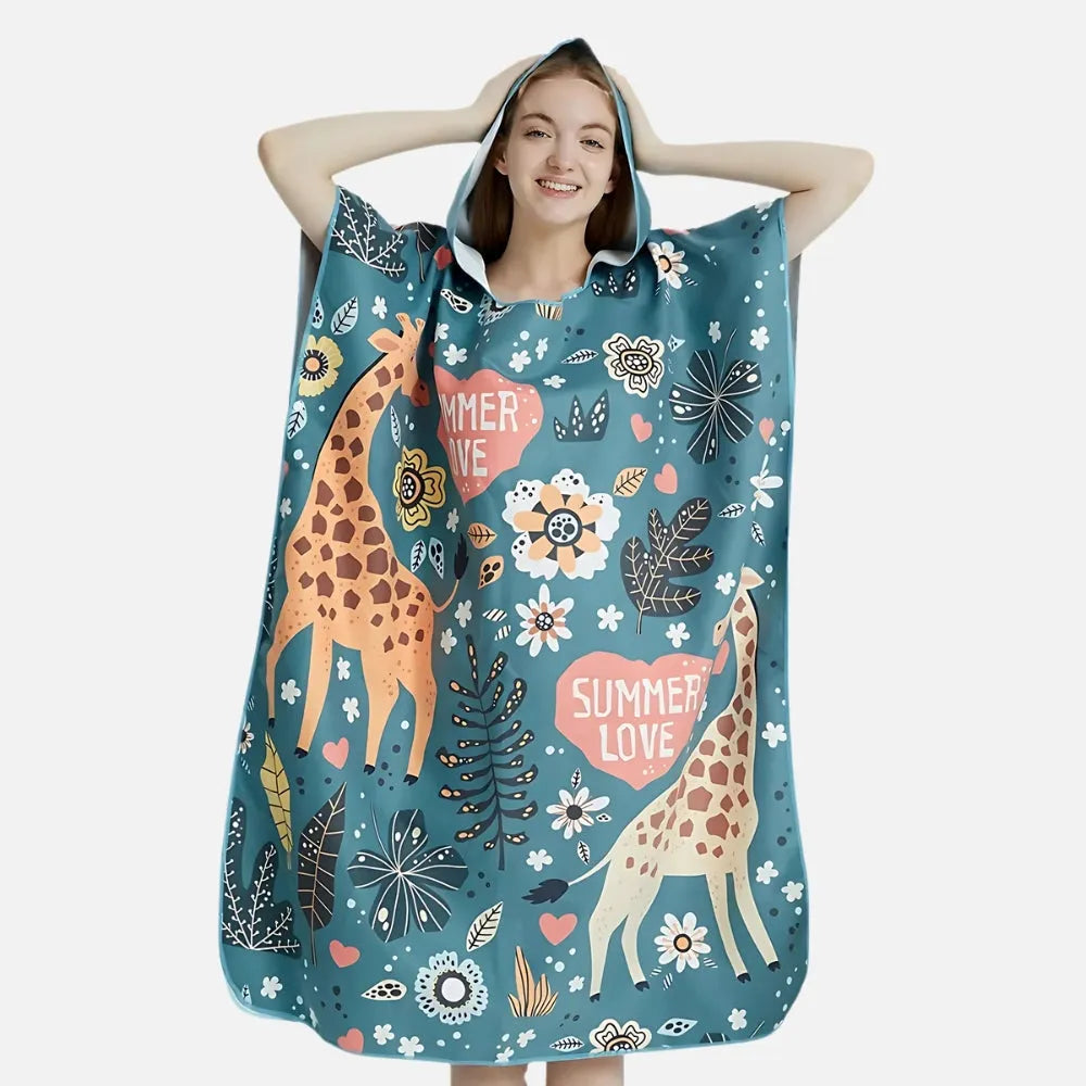 Poncho de plage estival pour enfant Summer Love-Poncho Passion