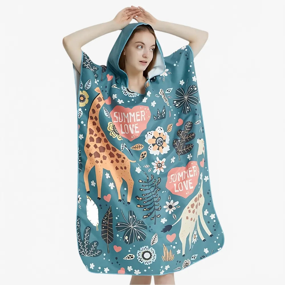 Poncho de plage estival pour enfant Summer Love-Poncho Passion
