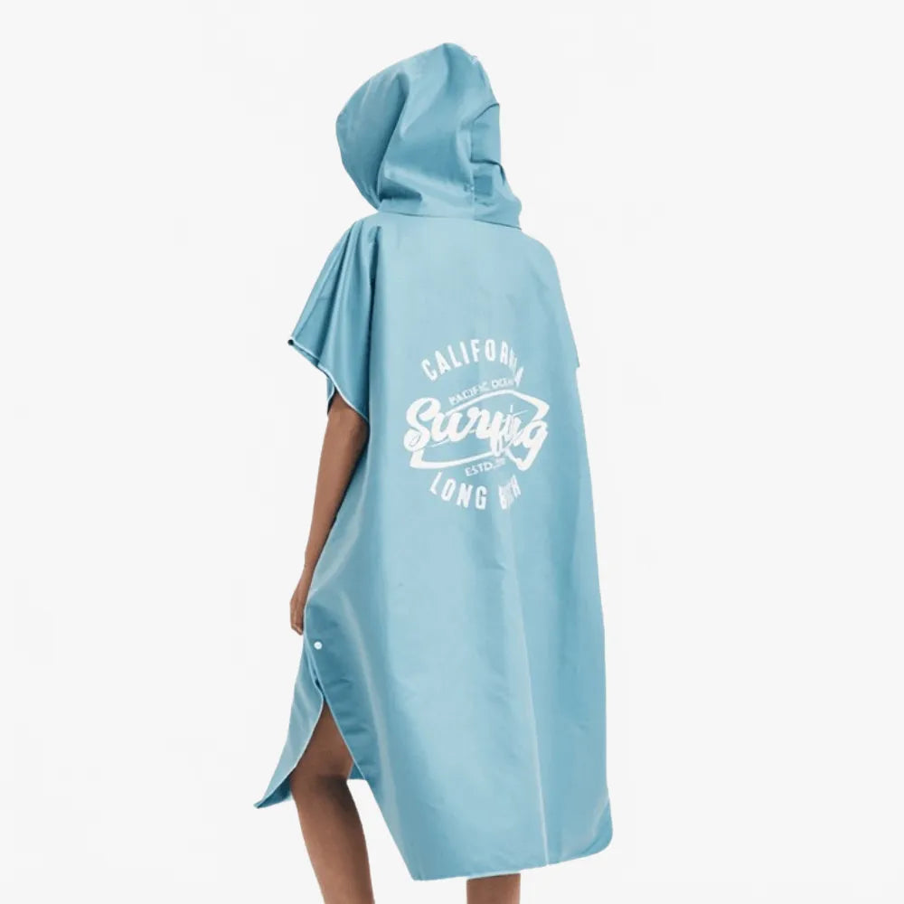 Poncho de surf bleu pour homme et femme-Poncho Passion
