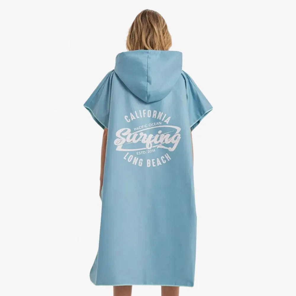 Poncho de surf bleu pour homme et femme-Poncho Passion