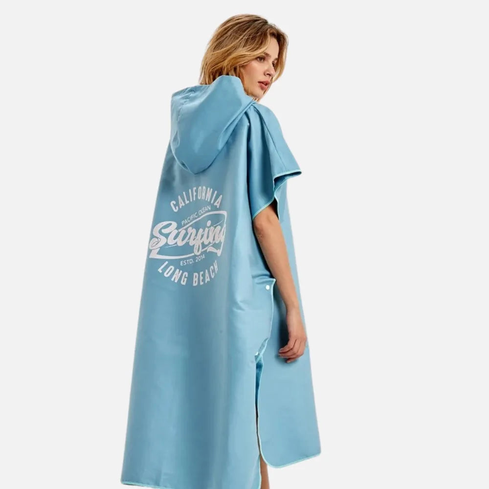 Poncho de surf bleu pour homme et femme-Poncho Passion
