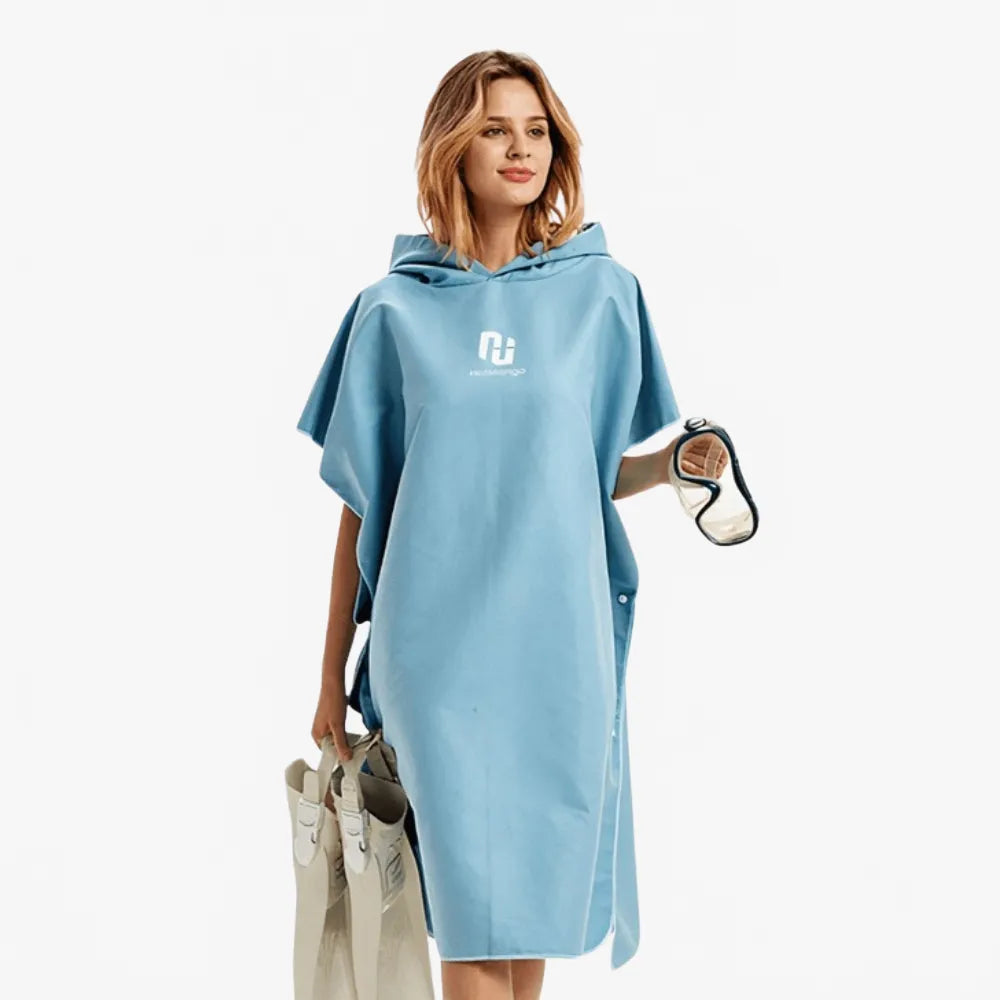 Poncho de surf bleu pour homme et femme-Poncho Passion