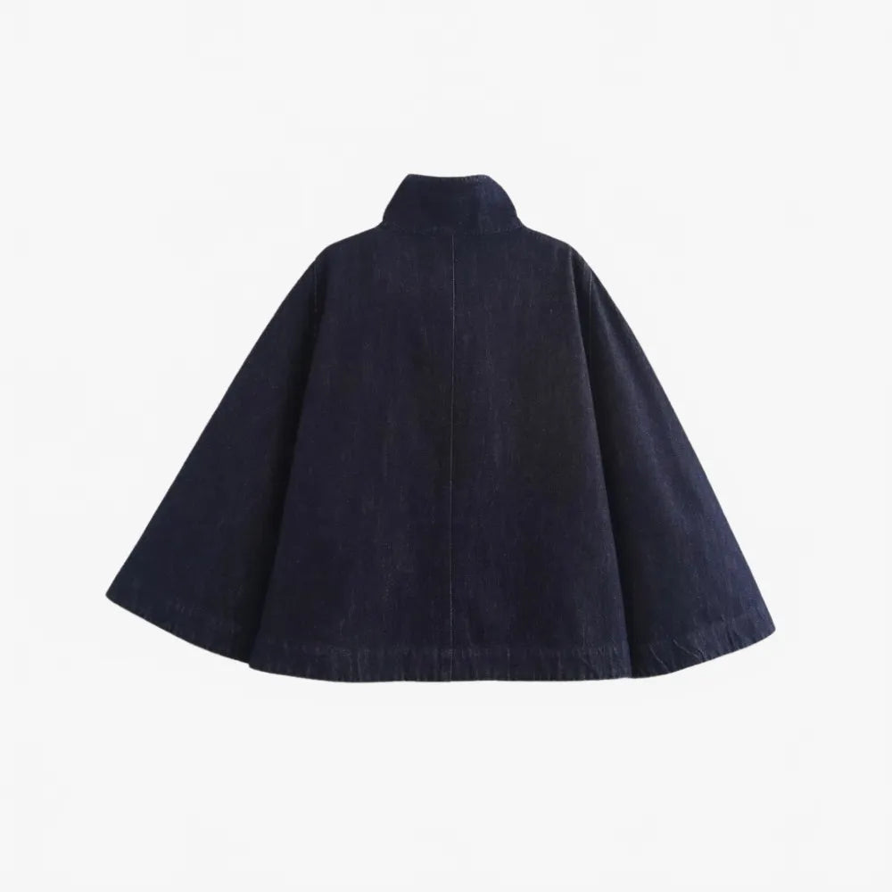 Poncho denim élégant pour toutes saisons-Poncho Passion