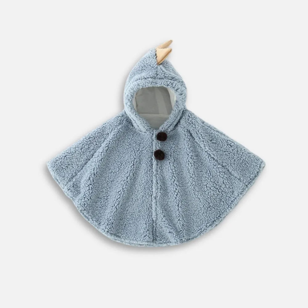Poncho dinosaure chaud pour bébé hiver douillet-Poncho Passion