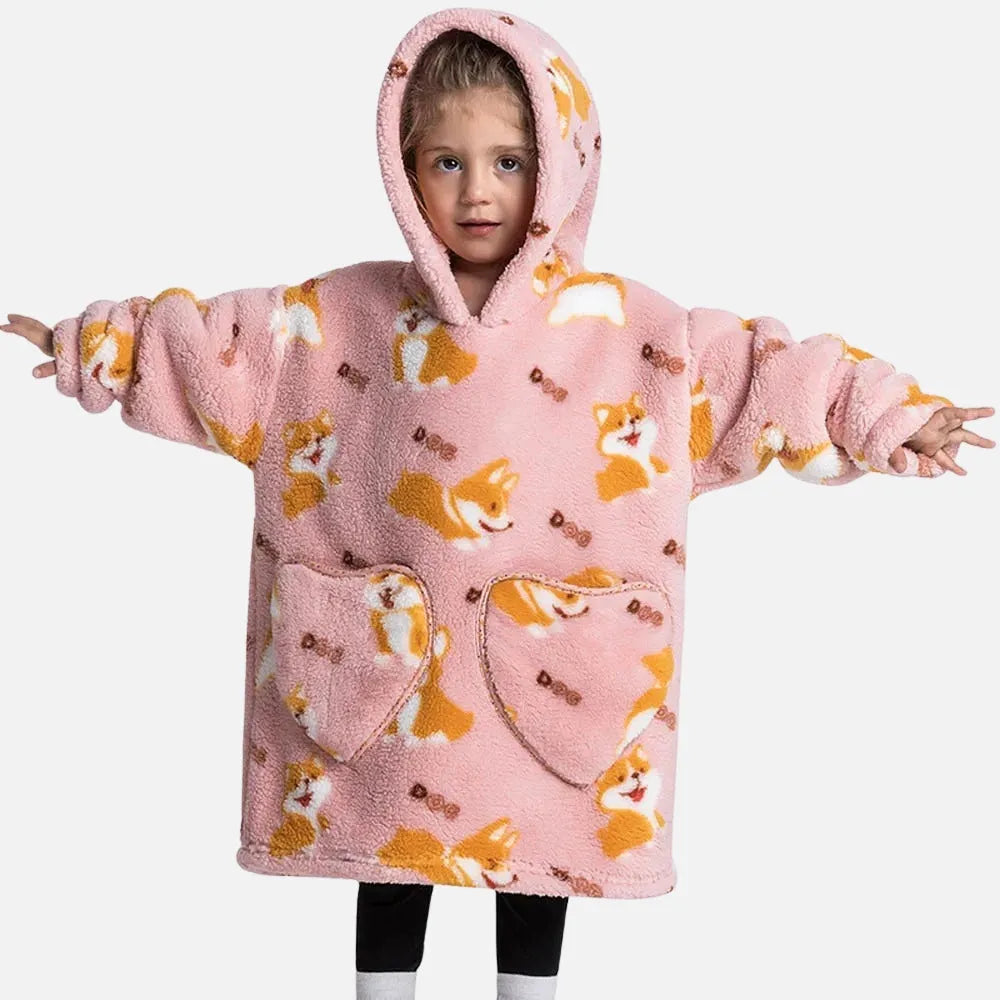 Poncho doux Corgi pour cocooning chaleureux-Poncho Passion