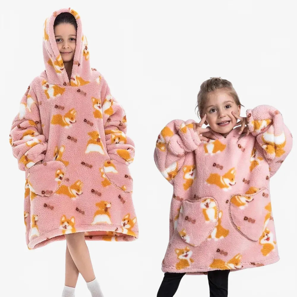 Poncho doux Corgi pour cocooning chaleureux-Poncho Passion