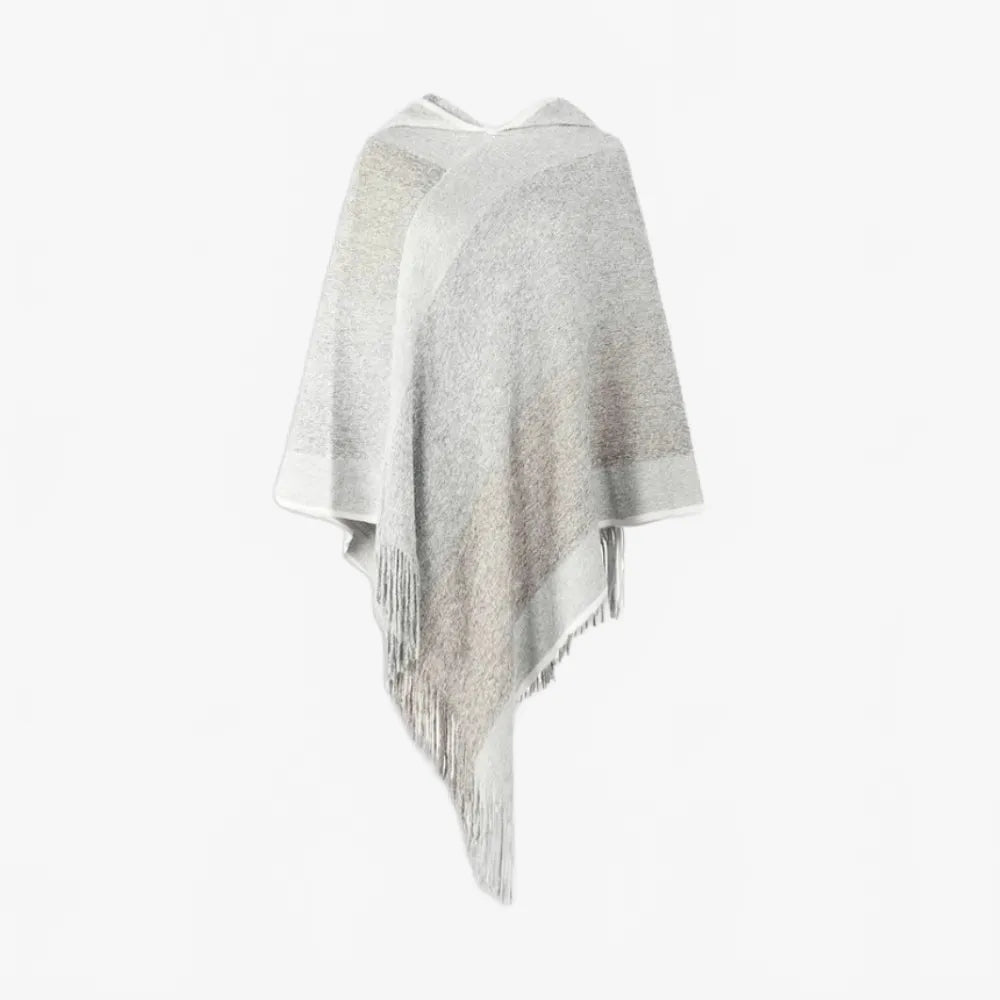 Poncho élégant à capuche pour toutes les saisons-Poncho Passion