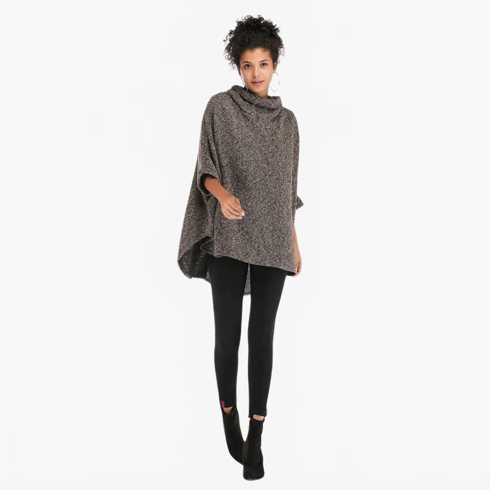 Poncho élégant à manches pour toutes saisons-Poncho Passion
