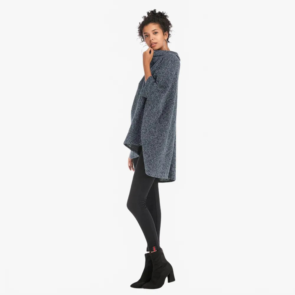 Poncho élégant à manches pour toutes saisons-Poncho Passion