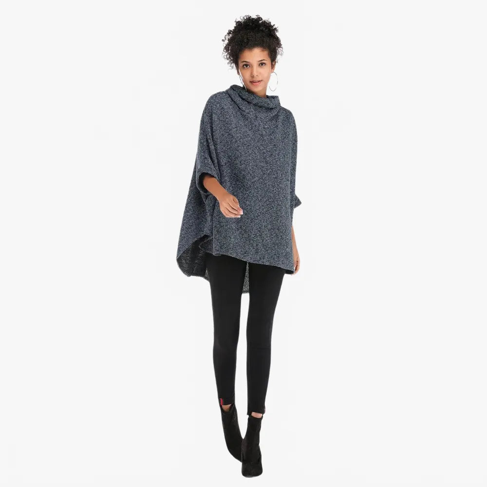 Poncho élégant à manches pour toutes saisons-Poncho Passion