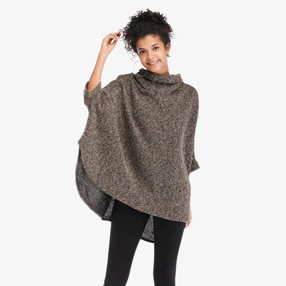 Poncho élégant à manches pour toutes saisons-Poncho Passion