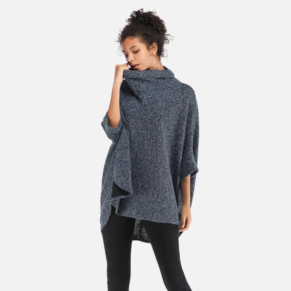Poncho élégant à manches pour toutes saisons-Poncho Passion