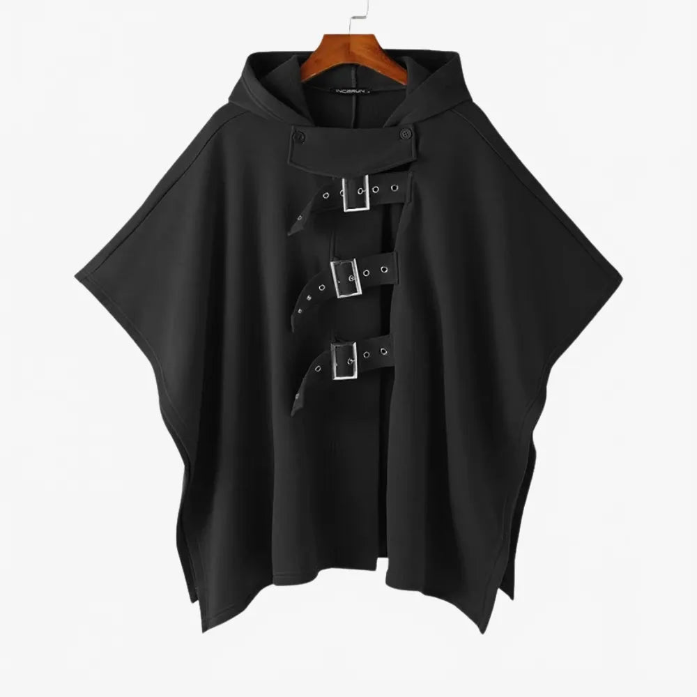 Poncho élégant avec ceinture pour homme-Poncho Passion