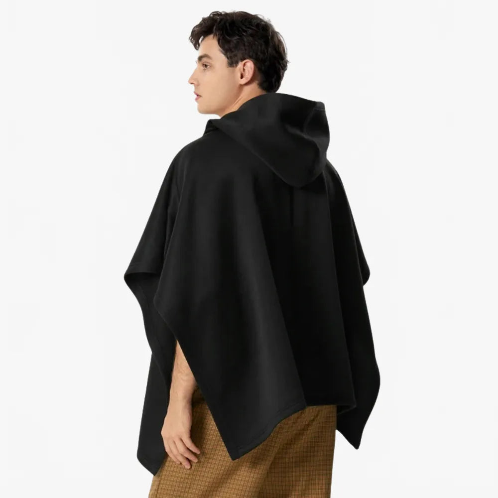 Poncho élégant avec ceinture pour homme-Poncho Passion