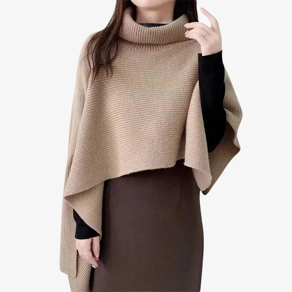 Poncho élégant court pour femme style moderne-Poncho Passion