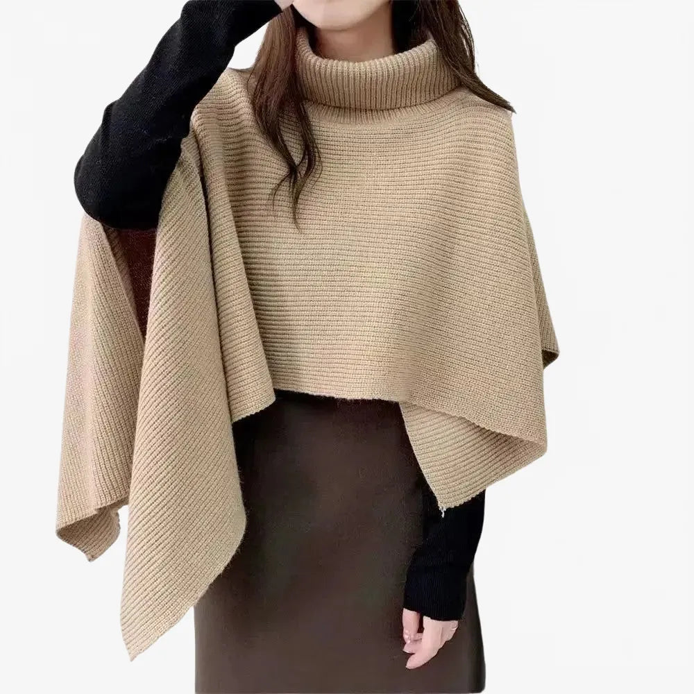 Poncho élégant court pour femme style moderne-Poncho Passion