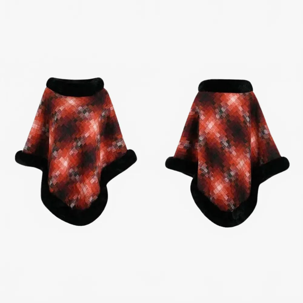 Poncho élégant en fourrure pour femme-Poncho Passion