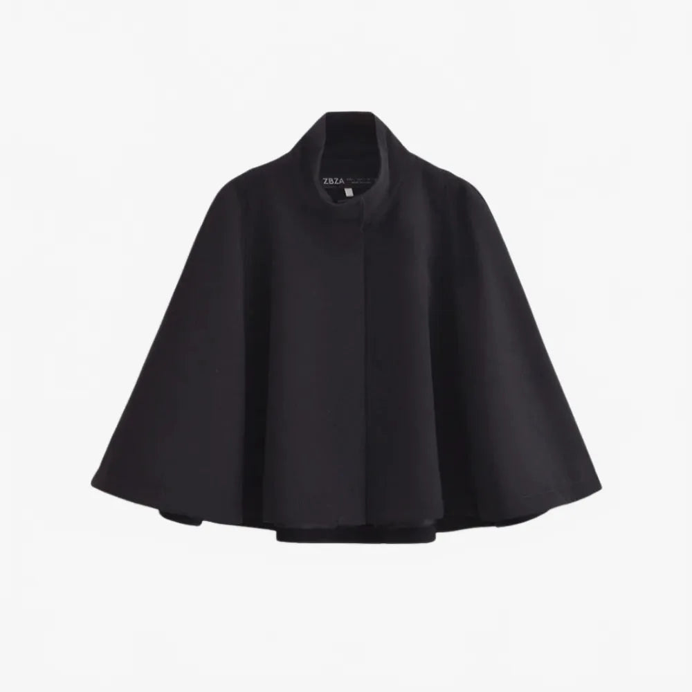 Poncho élégant noir pour femme style moderne et chic-Poncho Passion