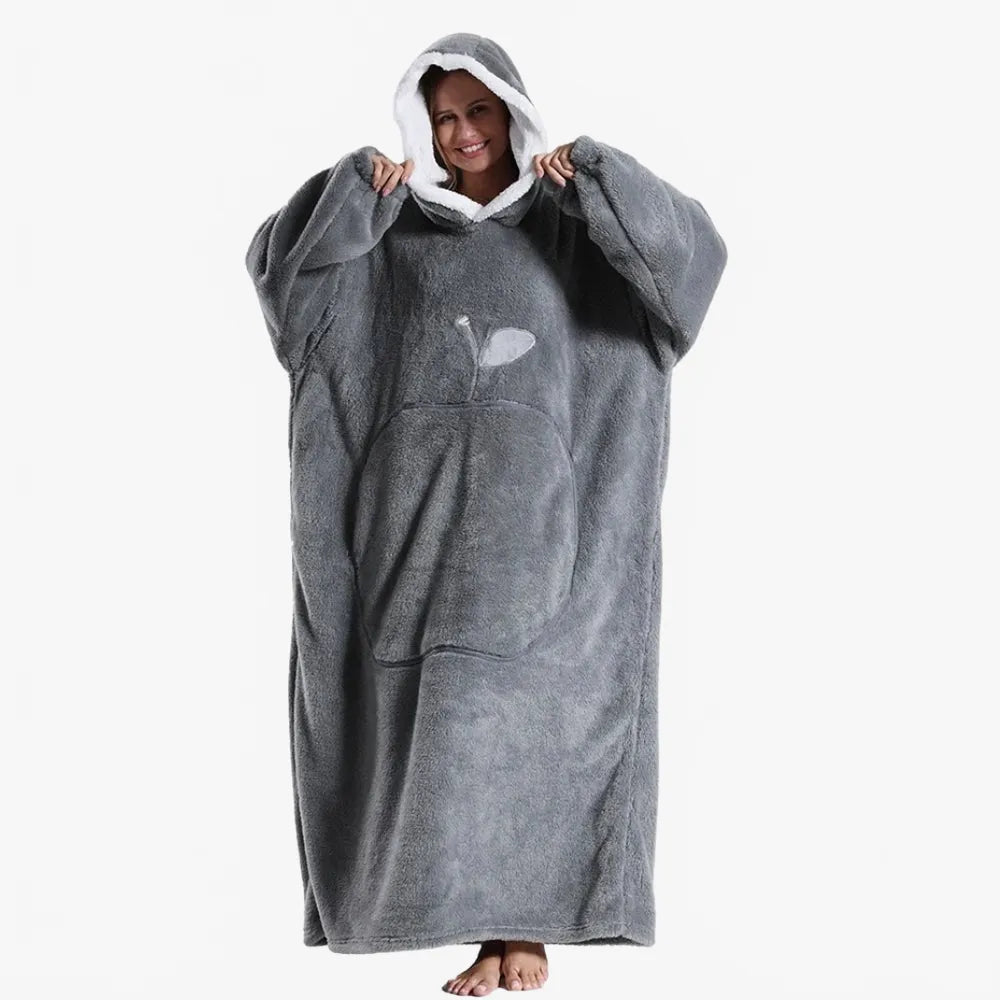 Poncho élégant plaid long pour toutes saisons-Poncho Passion