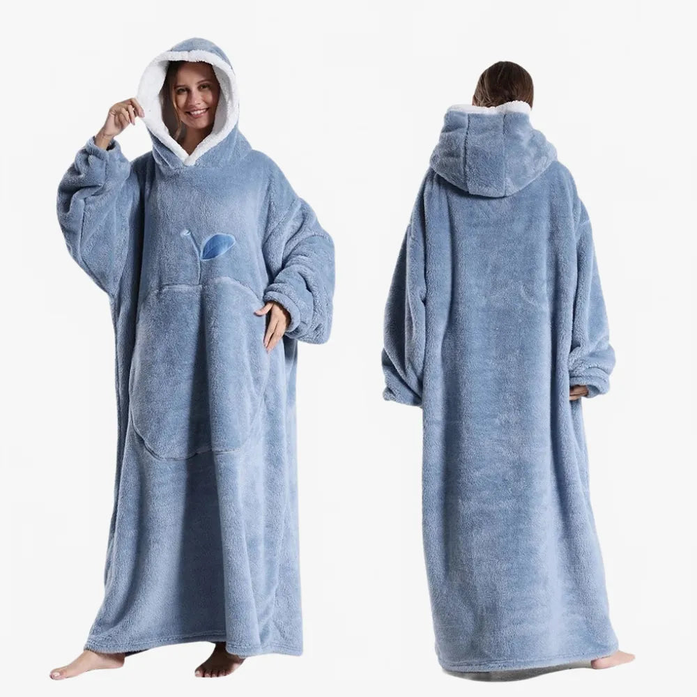 Poncho élégant plaid long pour toutes saisons-Poncho Passion