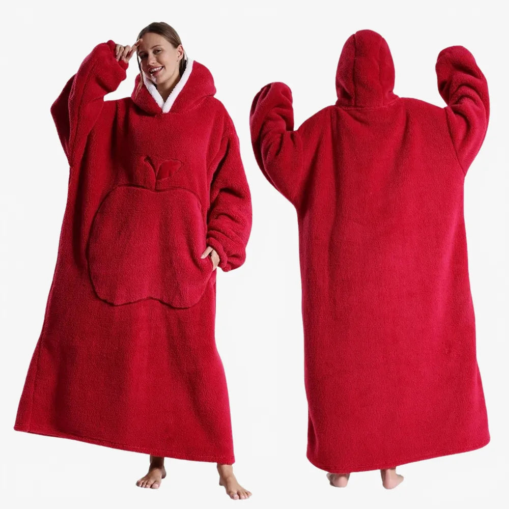 Poncho élégant plaid long pour toutes saisons-Poncho Passion