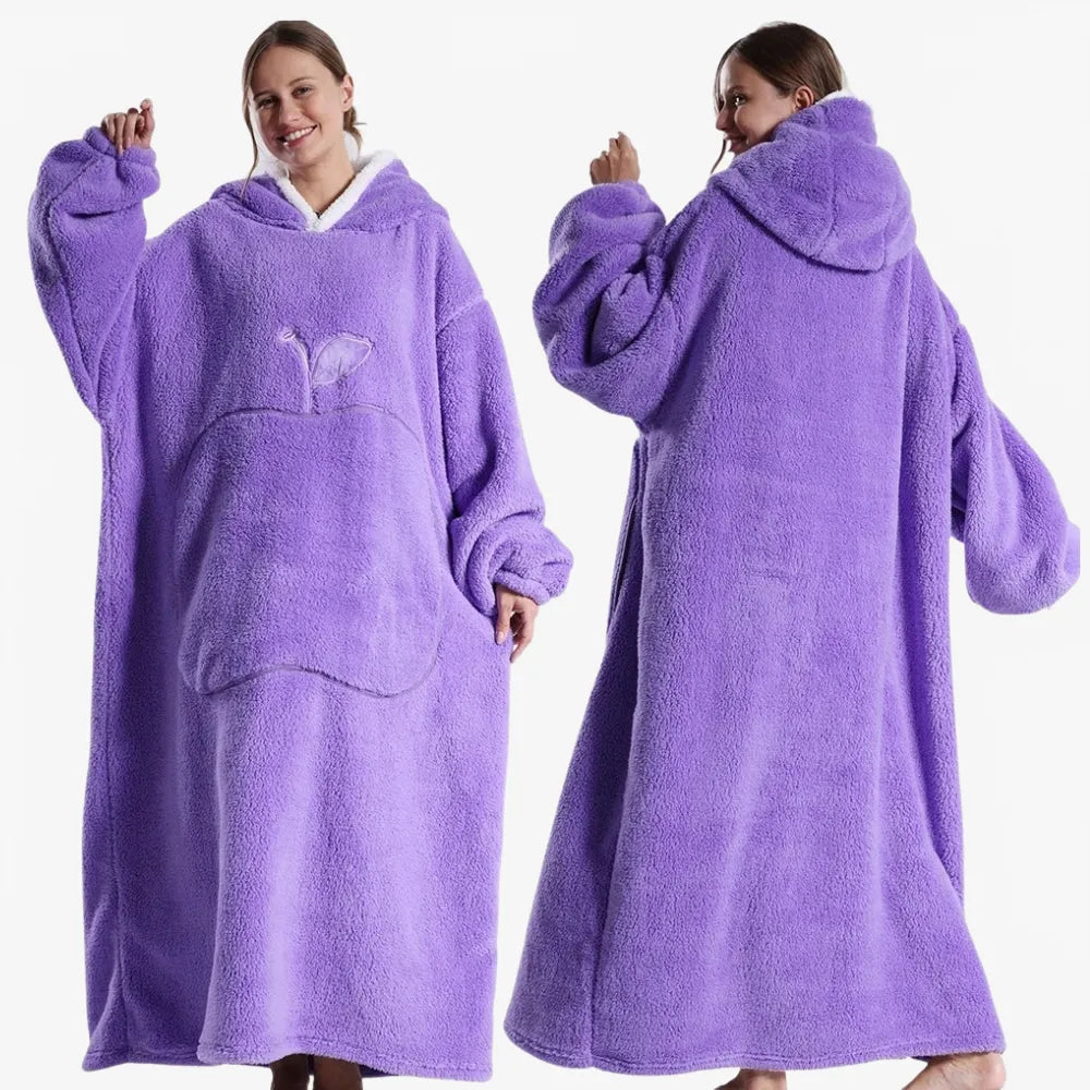 Poncho élégant plaid long pour toutes saisons-Poncho Passion